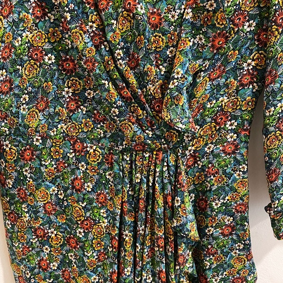 3.1 Philip Lim floral ruffle dress ca. 2010 sz 4 - Picture 3 of 5